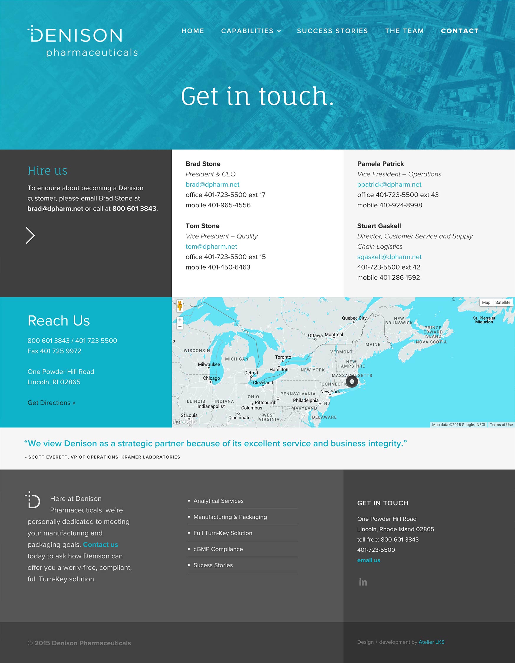responsive website design and development: Denison in Lincoln, Rhode Island