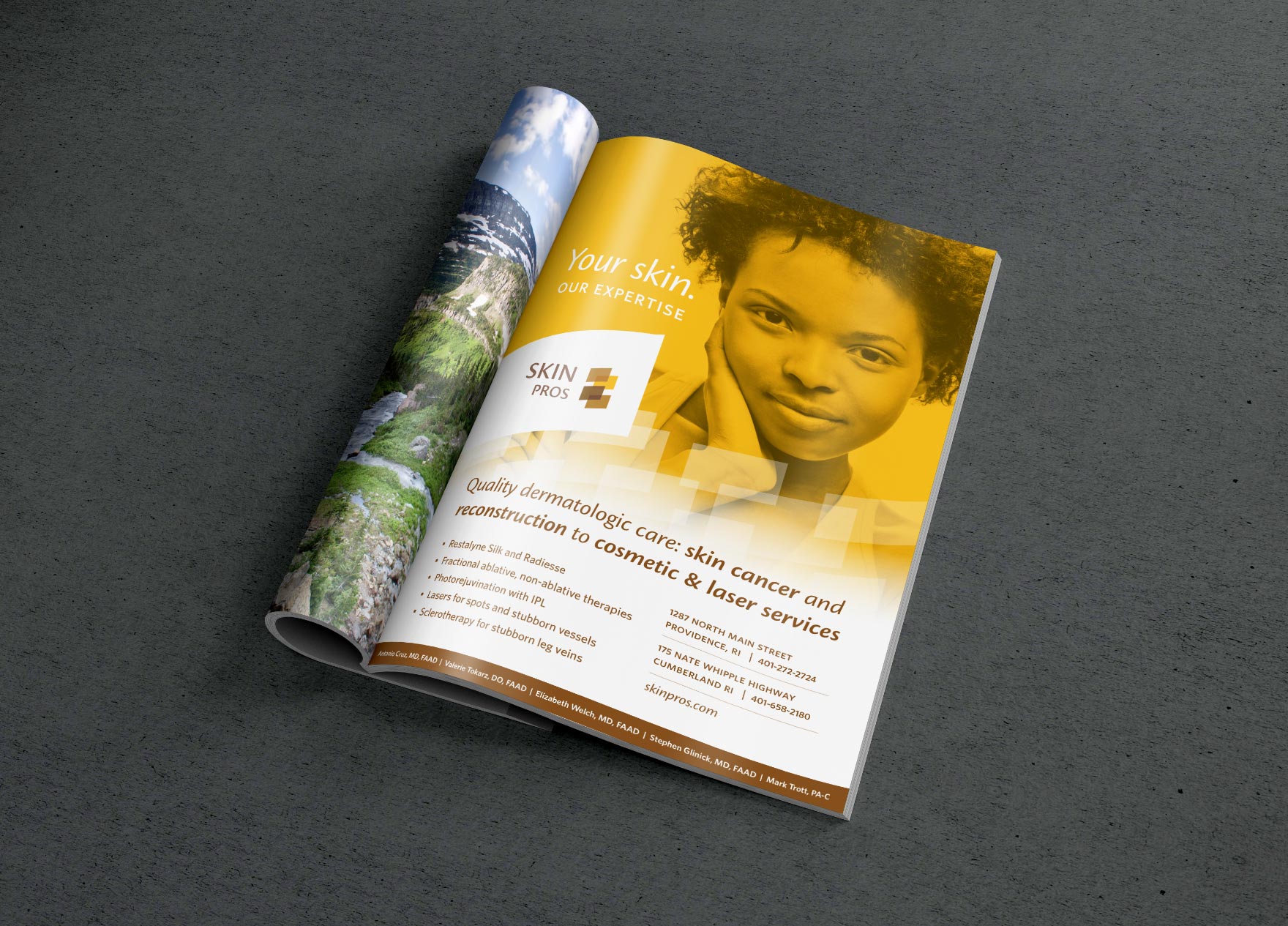 magazine advertisement design