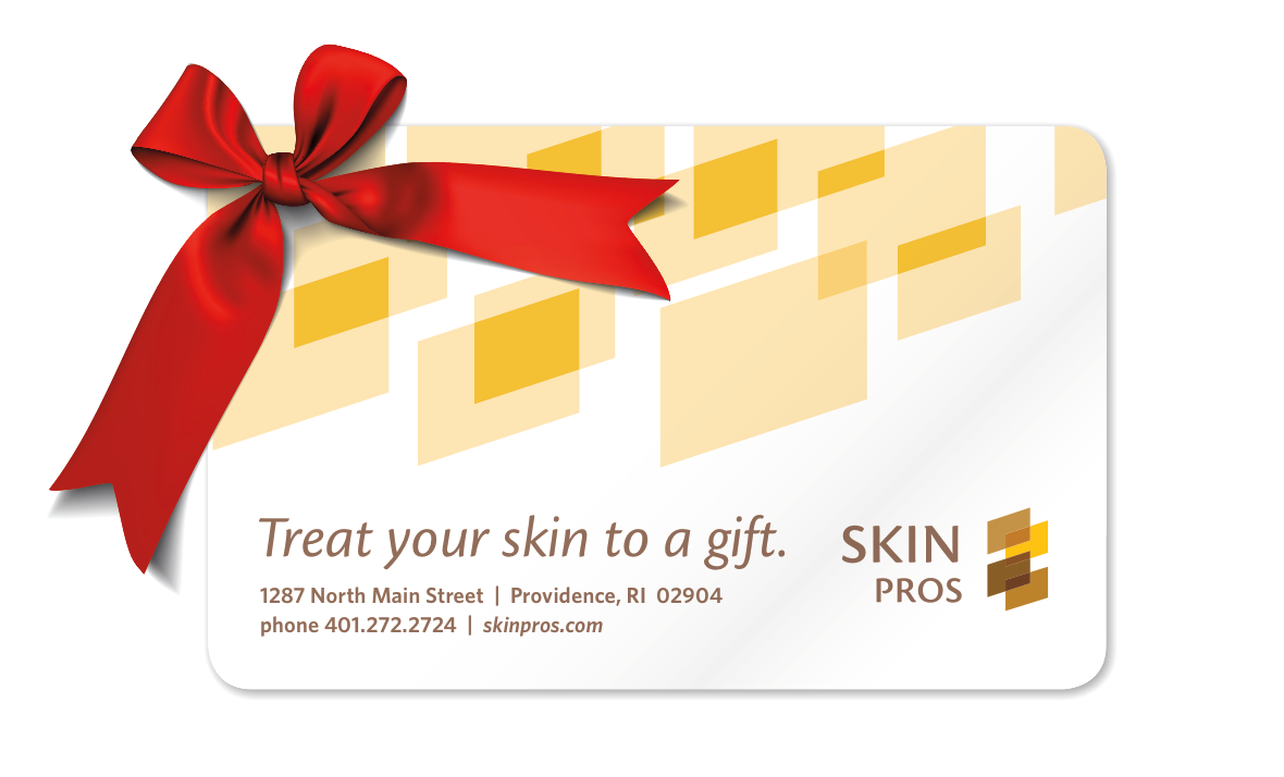 gift card business card design for skincare business