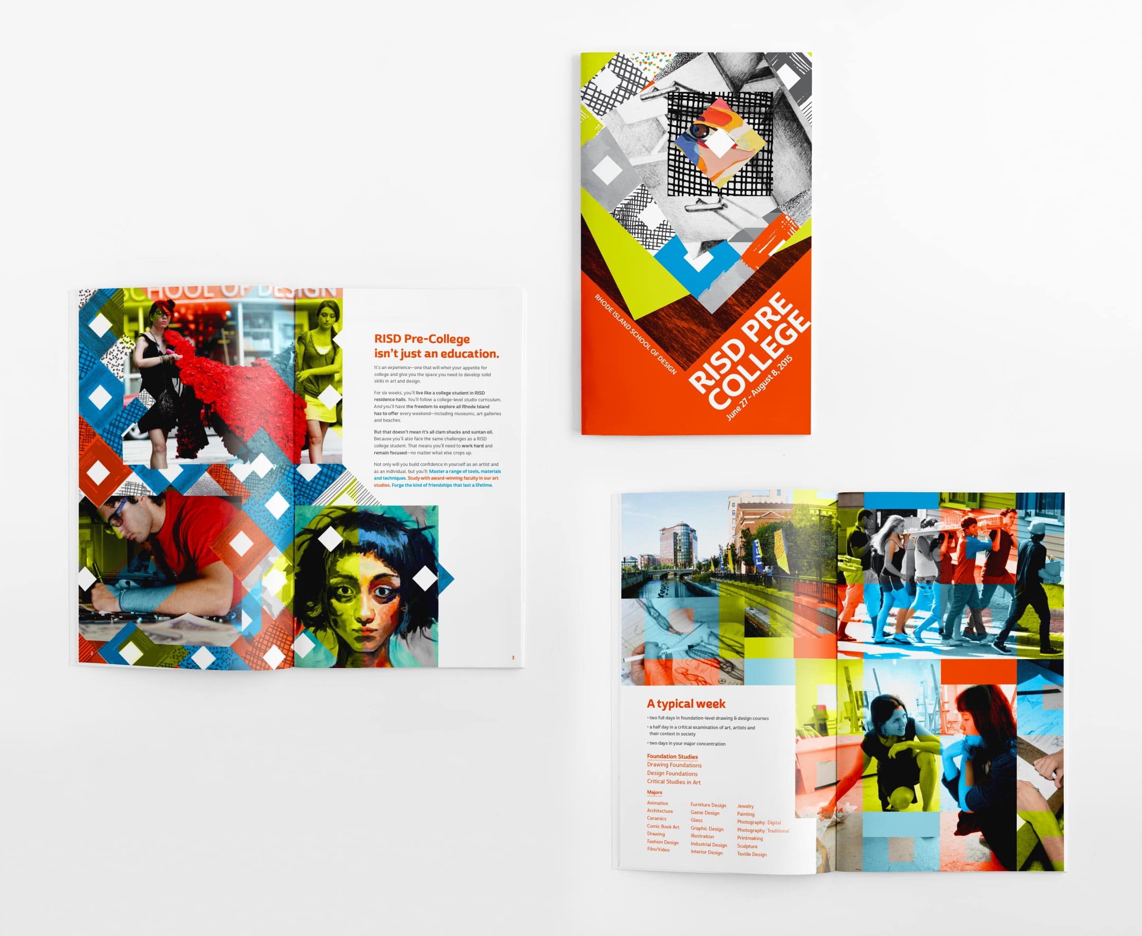 student brochure design and marketing for RISD, Providence, RI