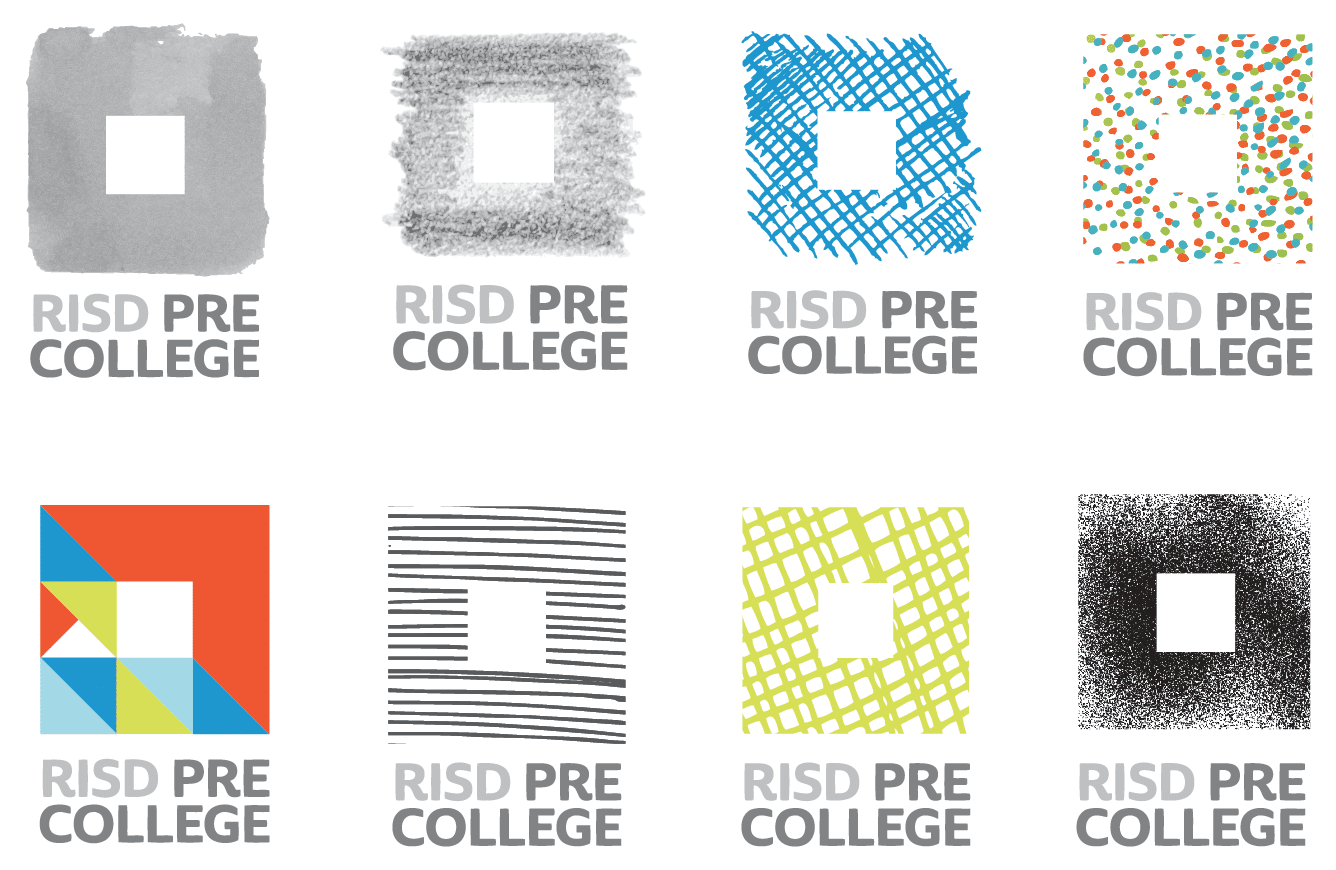brand and logo design for RISD Pre-College, Providence, RI