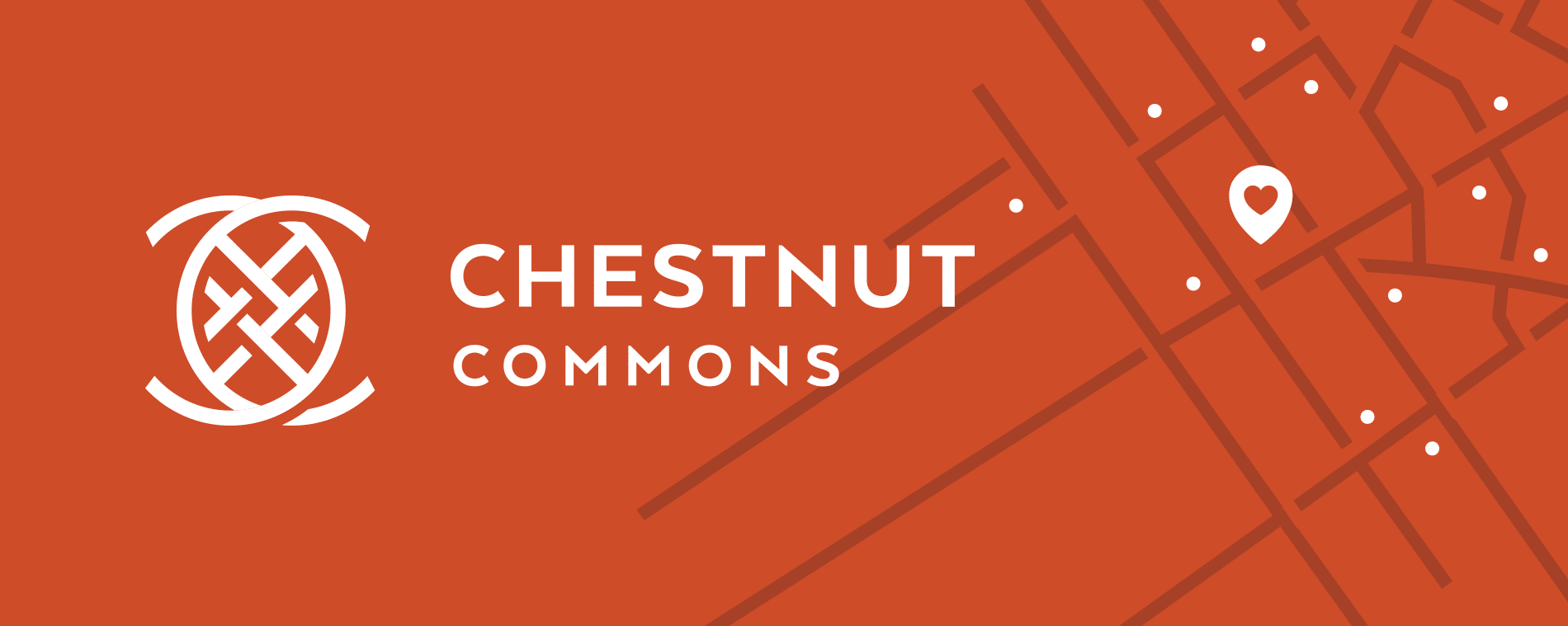 Chestnut Commons logo reversed out