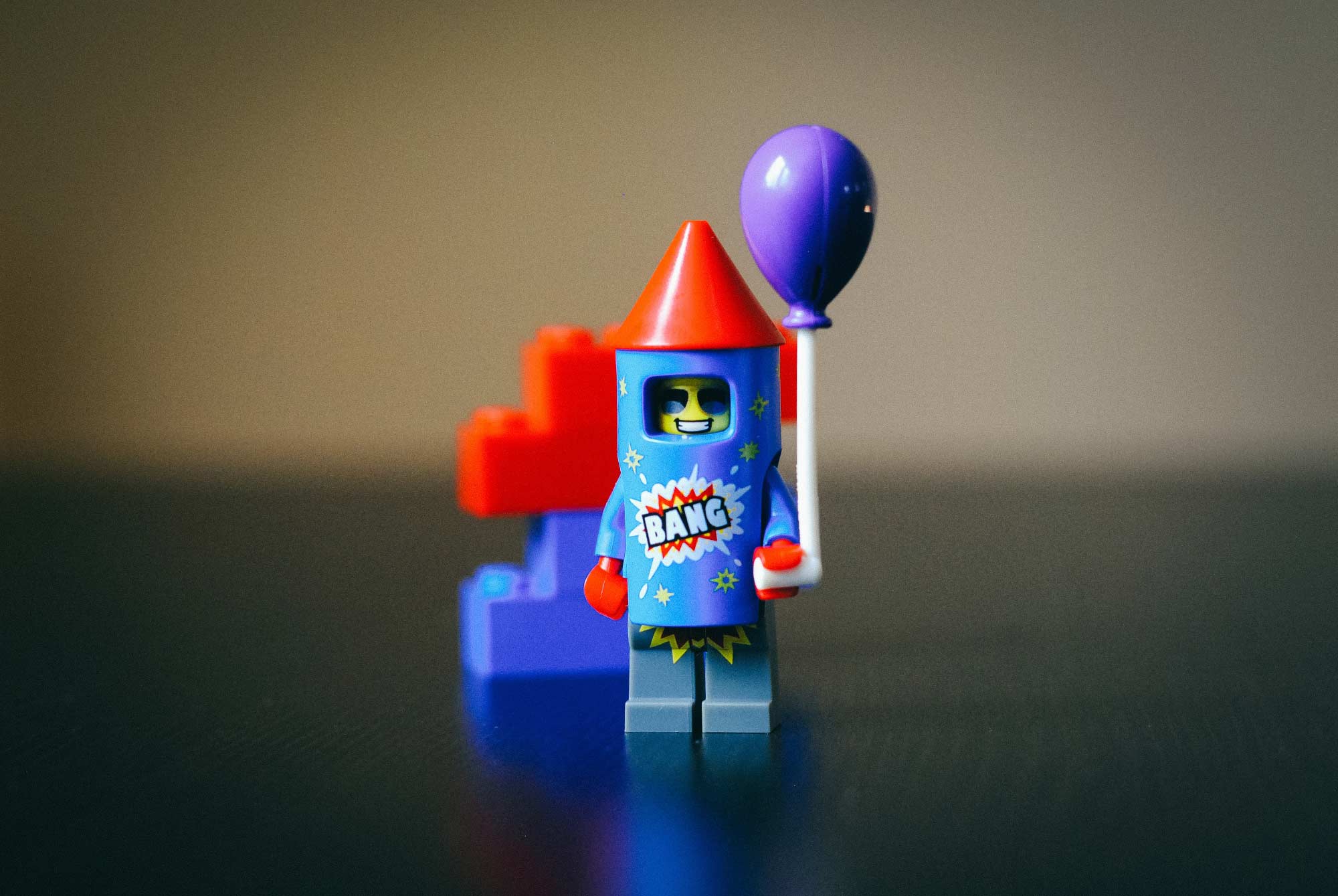 Lego rocket man ready for takeoff